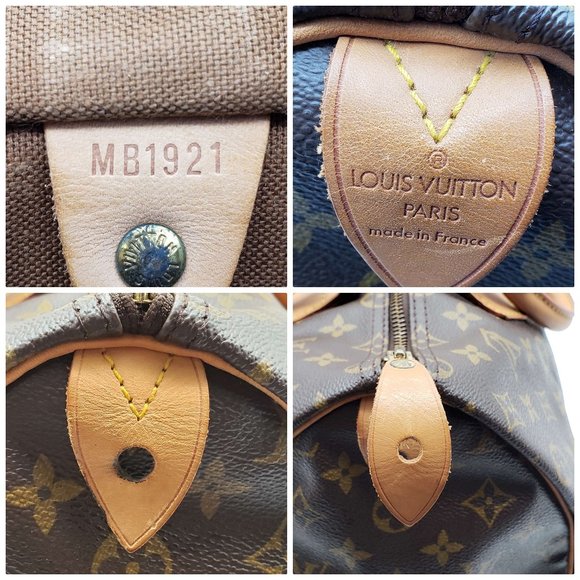 Louis Vuitton Speedy 35 Monogram Hand Bag - Picture 10 of 12